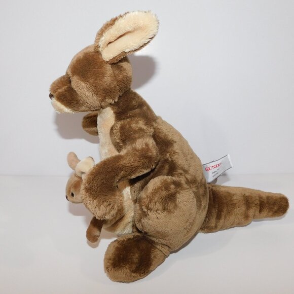 Gund 10" Plush Brown Jirra Kangaroo Mom and Baby Joey Stuffed Animal 031074 - Picture 5 of 8